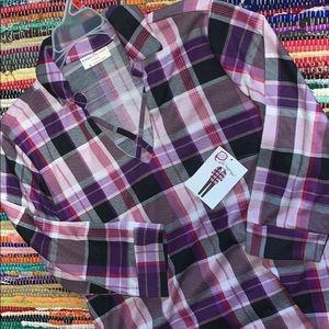 🆕Plaid 3/4 sleeved Tunic / Sz M / NWT